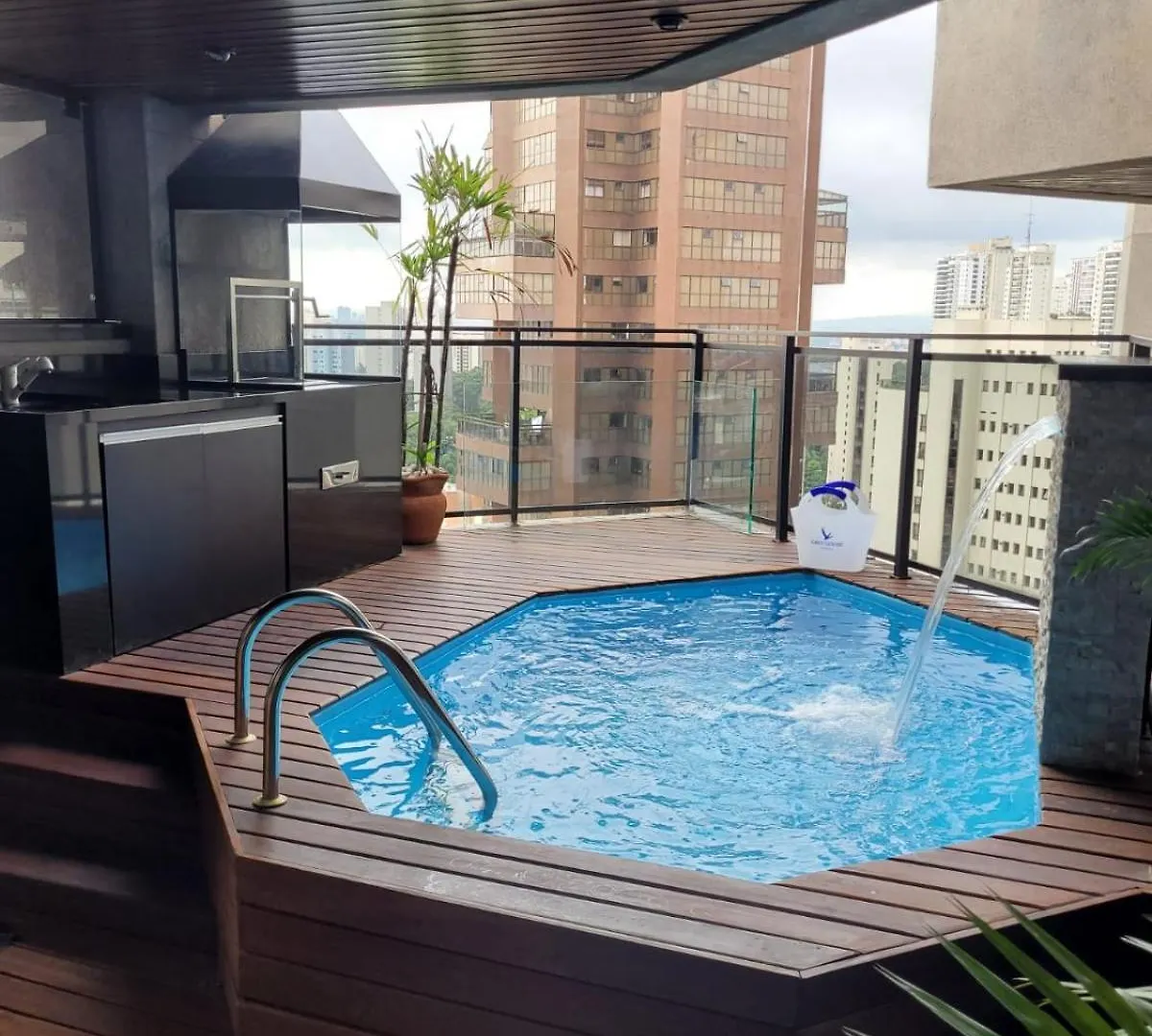 Morumbi, Apartamento Pub, Spa Com Hidromassagem, Piscina Aquecida Privativa, Lareira, Tudo Que Voce Precisa Para Descansar, Trabalhar Ou Realizar Aquela Comemoracao! Com Total Conforto E Privacidade! O Apt Nota 10 De Sp! ساو باولو