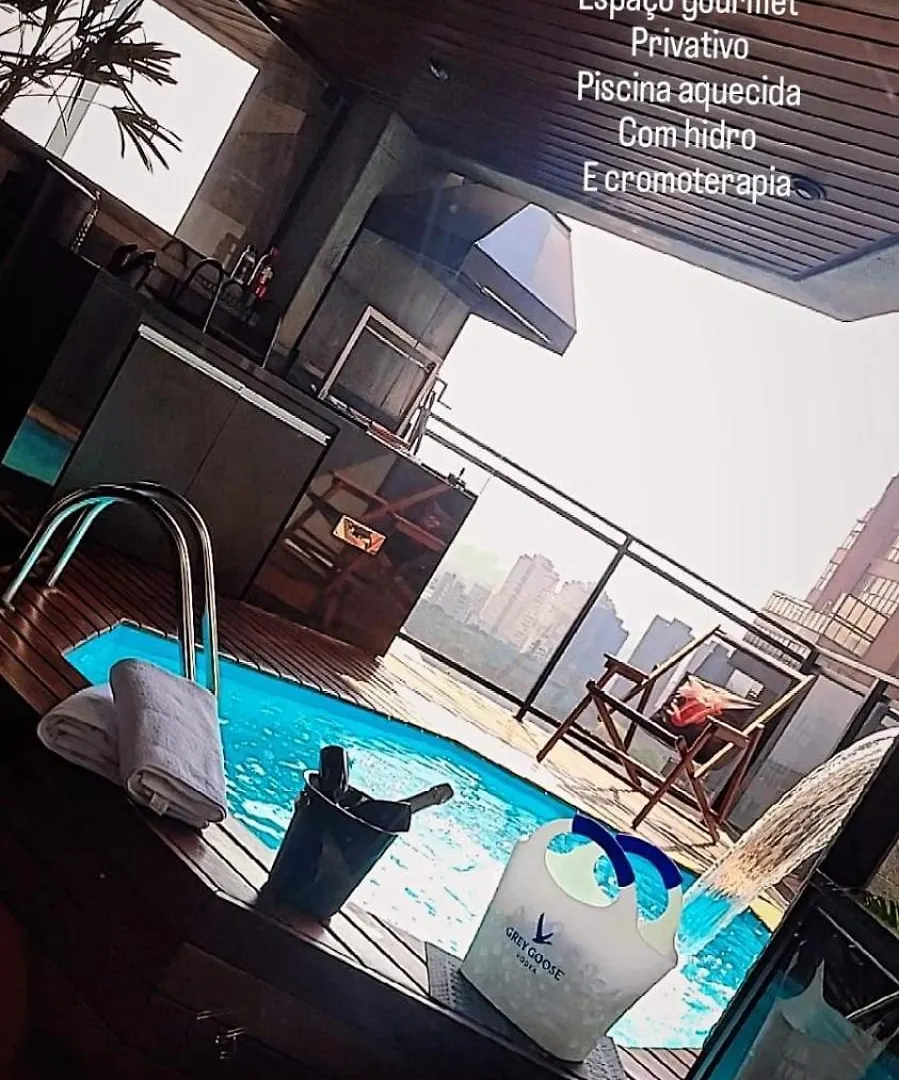 شقة Morumbi, Apartamento Pub, Spa Com Hidromassagem, Piscina Aquecida Privativa, Lareira, Tudo Que Voce Precisa Para Descansar, Trabalhar Ou Realizar Aquela Comemoracao! Com Total Conforto E Privacidade! O Apt Nota 10 De Sp! ساو باولو