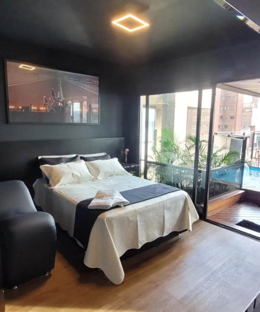 شقة Morumbi, Apartamento Pub, Spa Com Hidromassagem, Piscina Aquecida Privativa, Lareira, Tudo Que Voce Precisa Para Descansar, Trabalhar Ou Realizar Aquela Comemoracao! Com Total Conforto E Privacidade! O Apt Nota 10 De Sp! ساو باولو